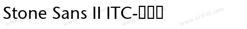 Stone Sans II ITC字体转换